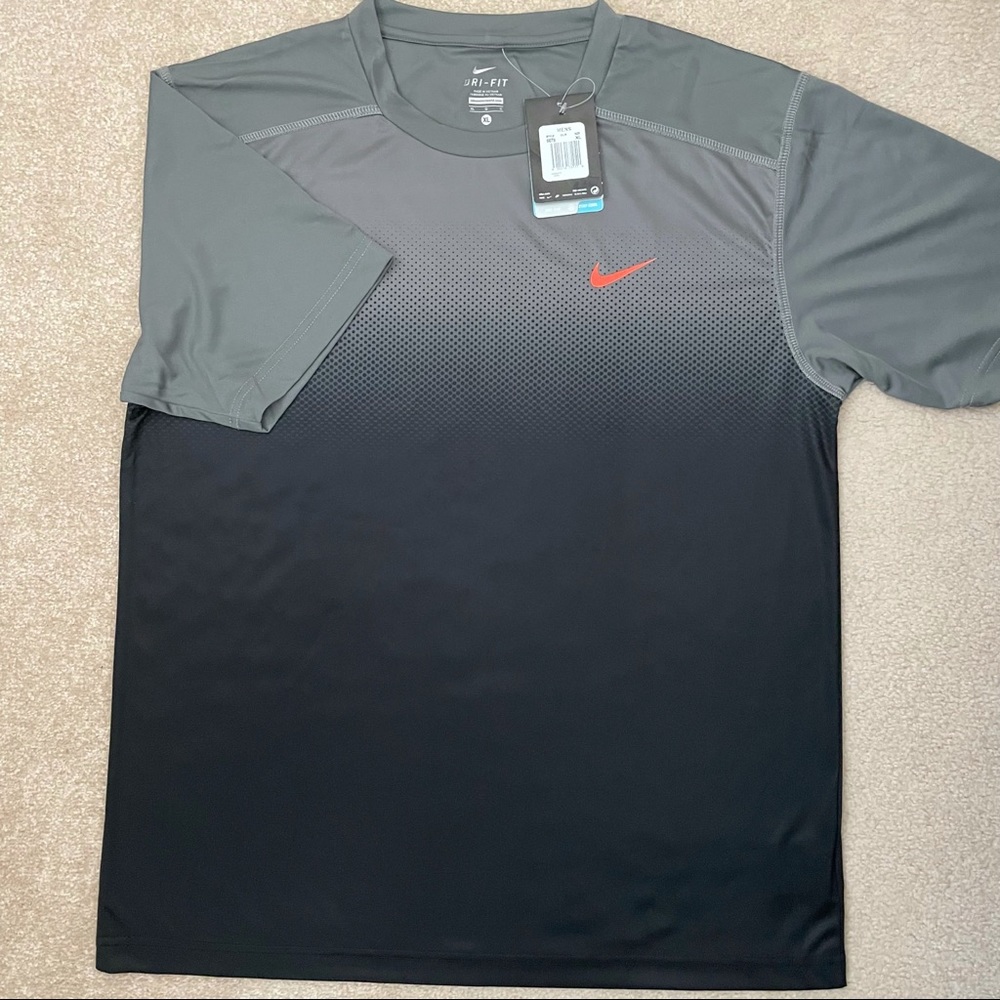 Brand New - Nike Men’s Dri-Fit Tee: XL Black/Gray